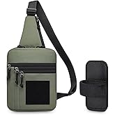 qozabualy Crossbody Sling Bag, Concealed Carry Bag for Men & Women - CCW Sling Bag with Adjustable Holster, EDC Shoulder Bag