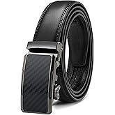 CHAOREN Mens Dress Belt - Mens Ratchet Belt Leather for Dress Pant - Micro Adjustable Belts Fit Everywhere