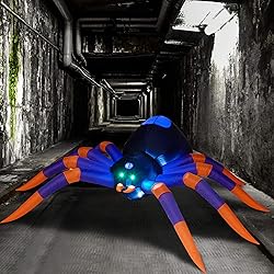 ATDAWN 8 Ft Halloween Inflatable Spider, Giant Blow