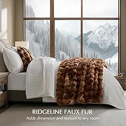 EverGrace Ultra Soft Luxury Fluffy Faux Rabbit Fur