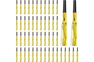 Traplace 50Pcs New Years Noise Makers, Gold Party Blowers, Happy New Year Party Favors Metallic Fringed Party Horns, Birthday Blowers for Adults Women Men New Years Eve Supplies