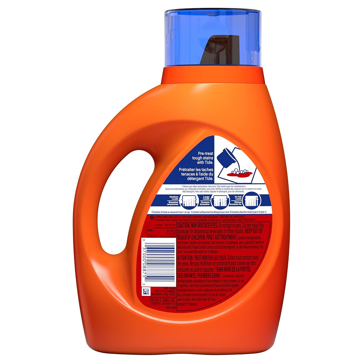 Tide Original Scent He Turbo Clean Vloeibaar Wasmiddel 1 47 L 32 Wasbeurten Amazon Nl