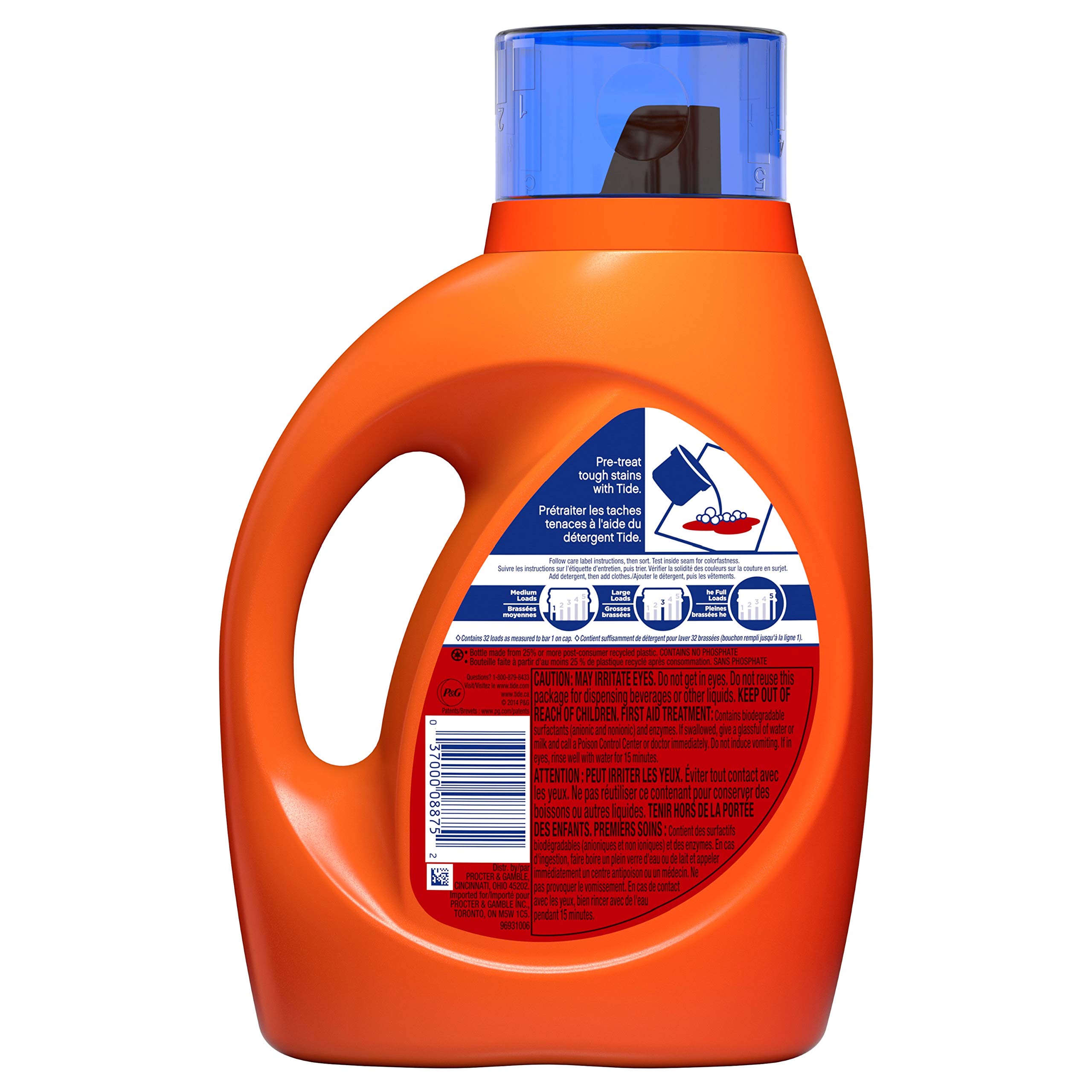 Tide Original Scent HE Turbo Clean Liquid Laundry Detergent, 50 oz, 32 loads Buy Online in