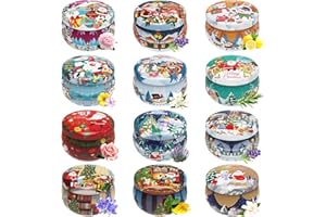 Christmas Gift Sets, Primevolve Scented Candles of 12 Bulk Home Aromatherapy Candles with Fragrances, Gift for Women, Candlelight Dinner Spa Bath