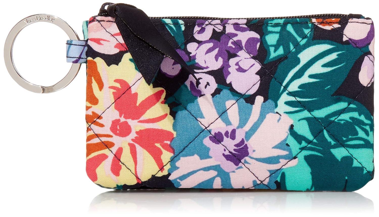 Vera Bradley Signature Cotton Deluxe Zip ID Case Wallet with RFID