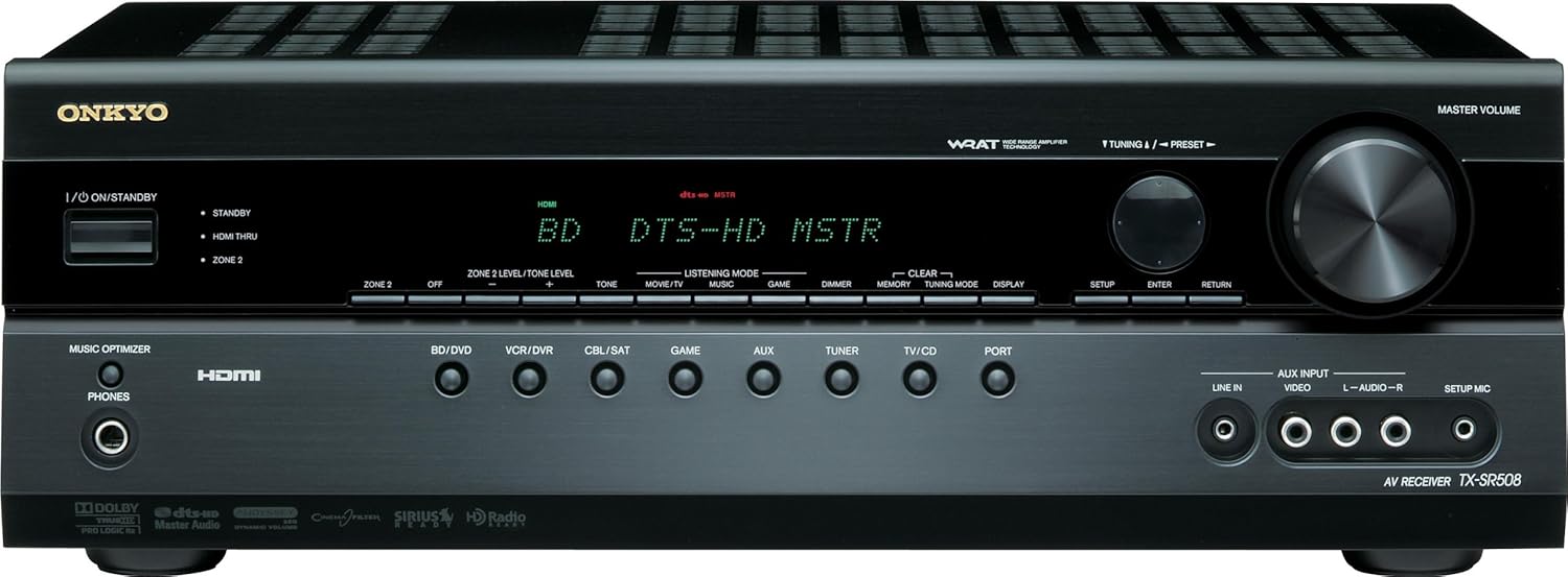 Amazon.com: Onkyo TX-SR508 7.1-Channel Home Theater Receiver (Black)  (Discontinued by Manufacturer): Home Audio & Theater