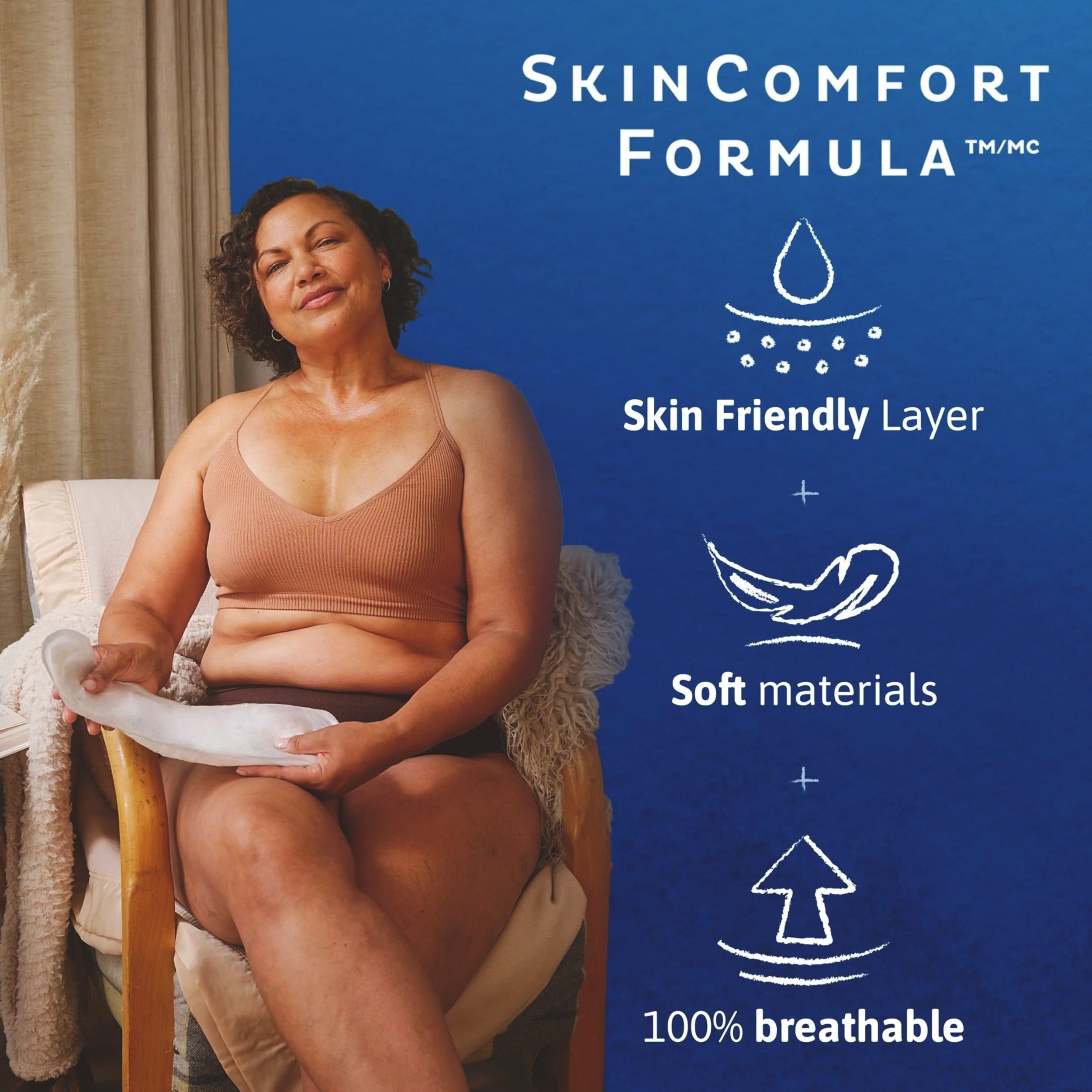 TENA Incontinence Pads, Bladder Control & Postpartum for Women, Ultimate Absorbency, Extra Coverage, Long, Sensitive Care, 99 Count