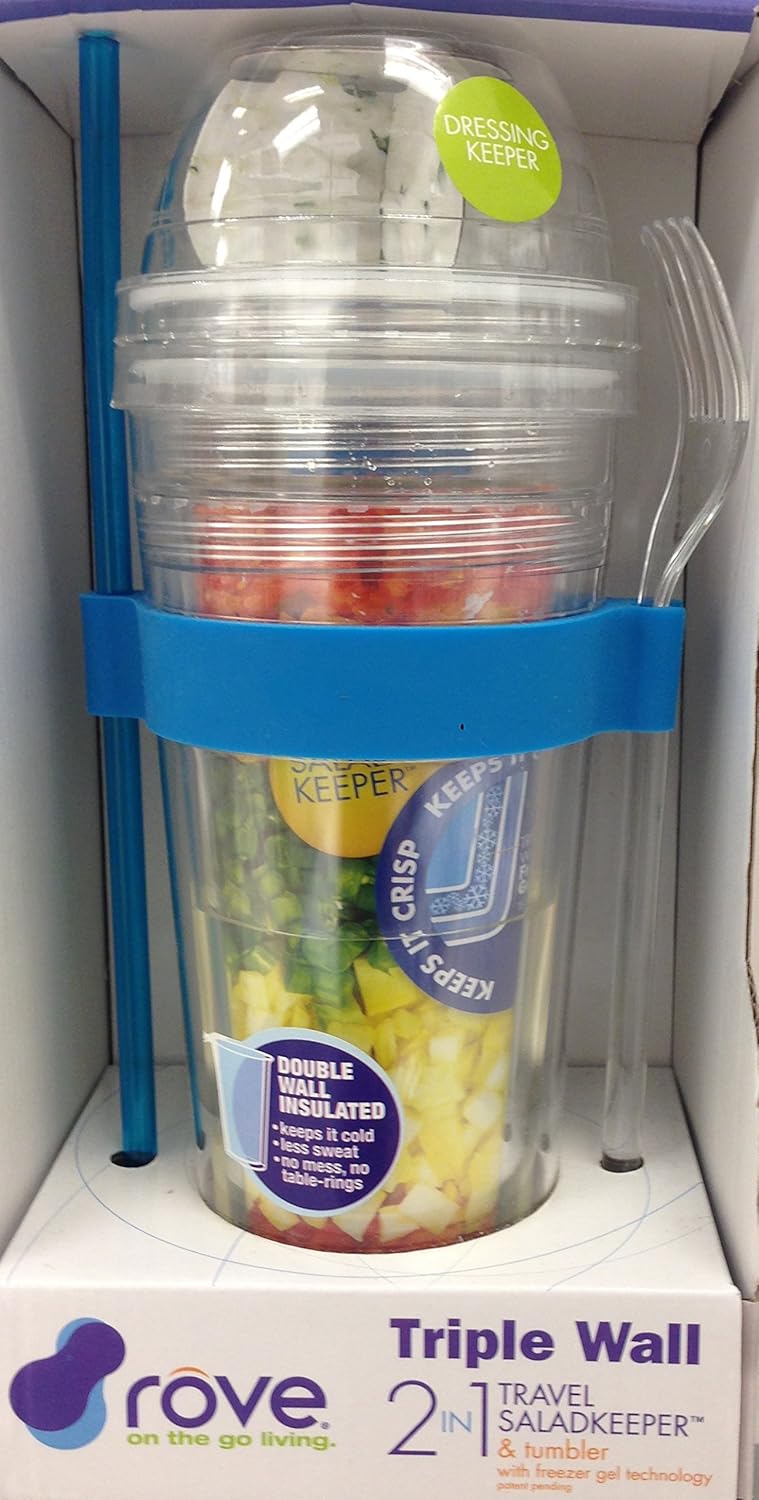 2 in 1 Travel Salad Keeper & Tumbler by ROVE Amazon.de Küche & Haushalt