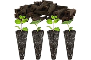 ZJRDYYK Plant Grow Sponges, 100 Pcs / 50 Pcs Seed Starter Sponge Pods, Replacement Grow Sponges Seed Pods for Hydroponic, Hyd