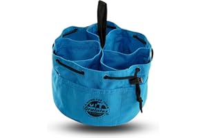 Graintex GB2892 18 Pockets Grab Bag Royal Blue Color Rip-stop Canvas Drawstring Closure, Small Parts Organizer Bag, Parachute Bag for Screws, Small Tools, Small Parts, Parachute Tool Bag