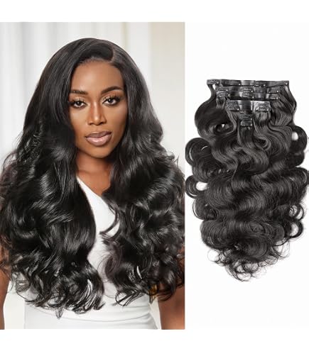 24 Inch Seamless Clip In Human Hair Extensions 70g 4Pcs Natural Volume Amazon.com : DOORES Hair Extensions Seamless Clip in Human  main image 3
