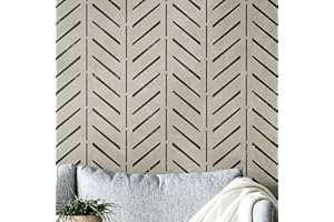 PINKIPO®, Rustic Herringbone, (16"x40") XL Stencil, Boho Large Wall Stencil, Modern Geometric Wall Stencils for Painting, Stencils for Walls, Chevron Wall Stencil
