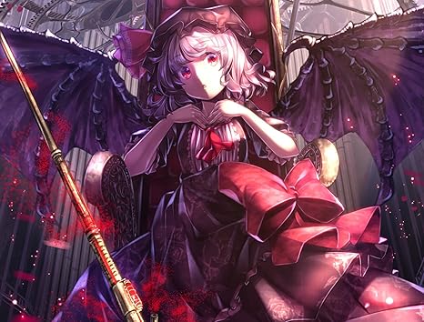 Athah Designs Anime Touhou Remilia Scarlet Short Hair Red Eyes