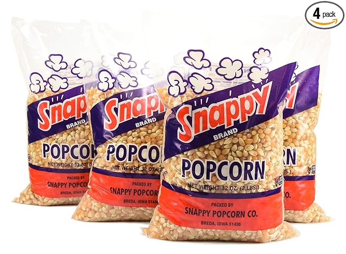 Amazon Com Snappy Yellow Popcorn Kernels 2lb Bags 4 Pack