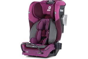 Diono Radian 3QXT 4-in-1 Rear and Forward Facing Convertible Car Seat, Safe Plus Engineering, 4 Stage Infant Protection, 10 Years 1 Car Seat, Slim Fit 3 Across, Purple Plum