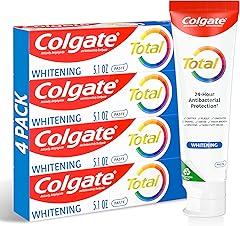 Colgate Total Whitening Toothpaste, 10 Benefits, No Trade-Offs, Freshens Breath, Whitens Teeth and Provides Sensitivity Relie