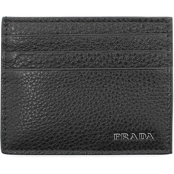 Amazon.com: Prada Men's Saffiano Leather Vertical Card Black