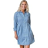Hope & Henry Women's Long Sleeve Button Front Tiered Dress
