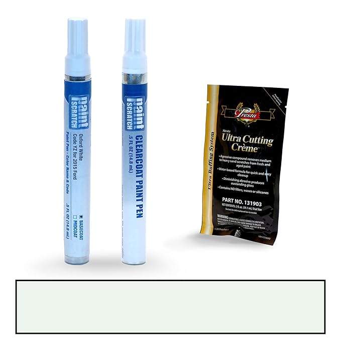 PAINTSCRATCH Oxford White YZ for 2015 Ford Focus Touch Up Paint Pen Kit Original PAINTSCRATCH Oxford White YZ for 2015 Ford Focus Touch Up Paint Pen Kit Original