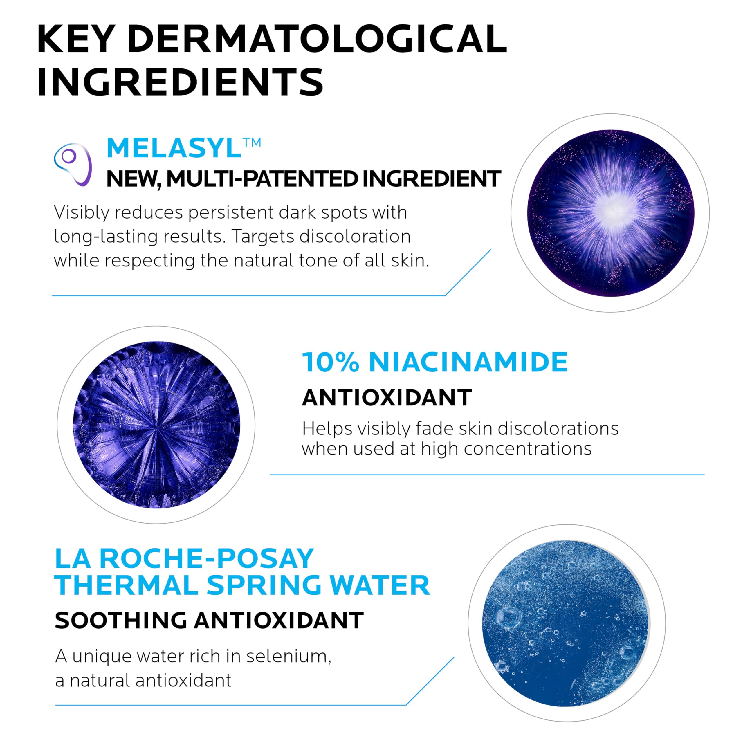 La Roche-Posay Mela B3 Serum, Dark Spot Corrector With Anti-Aging Melasyl + 10% Niacinamide, Discoloration Correcting Serum for Sun Spots, Age Spots & Post-Acne Marks