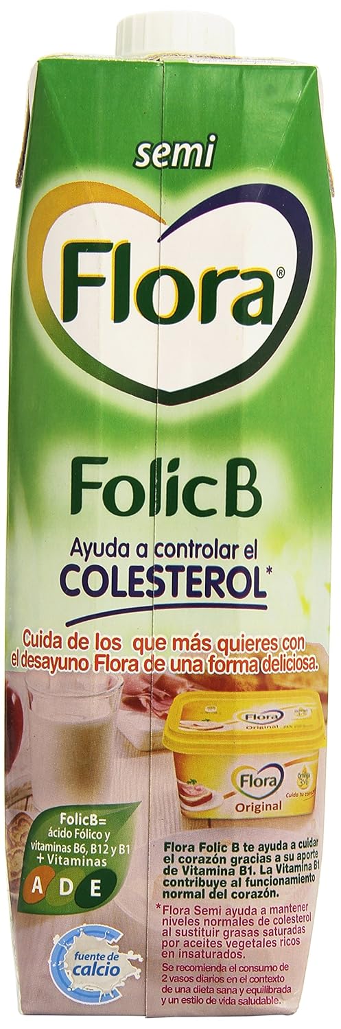 Flora Leche Semidesnatada Folic B - 1 l: Amazon.es: Amazon Pantry