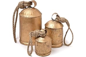 Incense Garden Set of 3 Hanging Harmony Bells Garden Rustic Relaxing Tranquil Wind Chimes