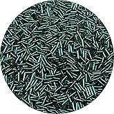 YHYPOCI 90g Glass Bugle Beads 7x2mm Embroidery Tube Glass Spacer Bulk Small Craft Long Beads for Necklaces Bracelets Earrings DIY Jewelry Making(Peacock Blue)