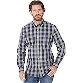 U.S. POLO ASSN. Long Sleeve Yarn-Dye Heathered Plaid Woven Shirt