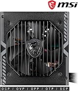 MSI MAG A550BN UK 550W 80 Plus Bronze Non-Modular PSU 12V Single-Rail view 3