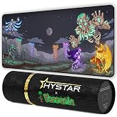 Terraria Extended Gaming Mouse Pad | XXL 36" x 16" | 5mm Thick, Waterproof Surface, Smooth Polyester Fabric, and Natural Rubber Base (Moon Lord)