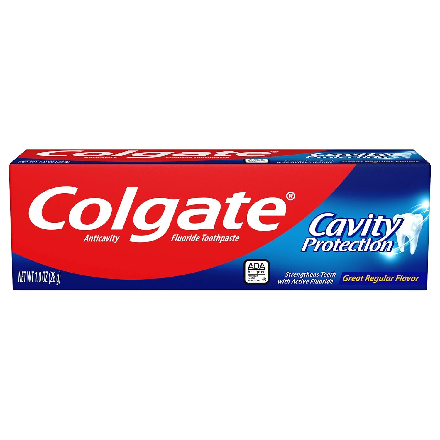 Colgate Cavity Protection Travel Toothpaste with Fluoride, TSA Approved Size - 1 ounce (24 Pack): Beauty
