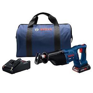 Bosch Power Tools Reciprocating Saw Kit - CRS180-B15 18V D-Handle Saw w/ (1) 4.0 Ah CORE Battery