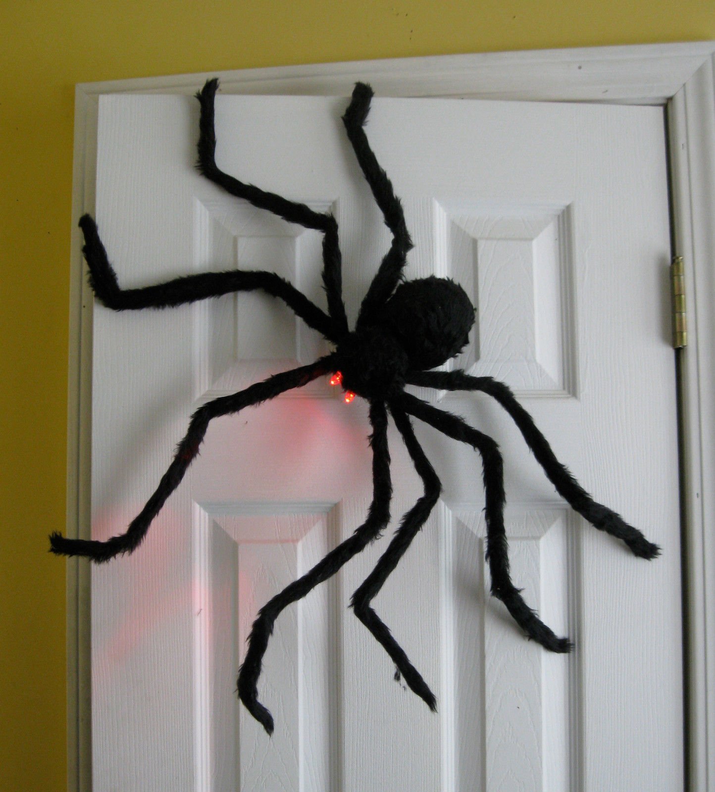 Buy Halloween Giant Spider with Light Up Eyes Decorations 4 Ft Hairy