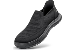 ODCKOI Men’s Hands Free Slip On Walking Shoes Lightweight Athletic Non Slip Sneakers Comfortable Breathable Knit Slip in Casu