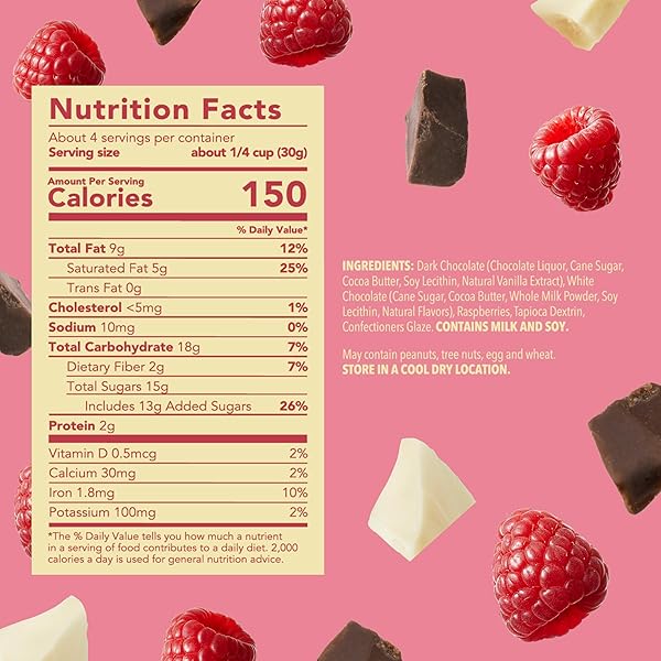 TRU FRU NATURE’S RASPBERRIES HYPER-DRIED FRESH IN DARK CHOCOLATE, 4.2 OUNCE BAG