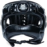 HIT N MOVE® Air Armor Face Saver Boxing Headgear for Men and Women, Lightweight Protective Gear for MMA, Kickboxing, Martial Arts, Training & Sparring and Combat