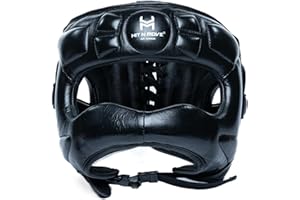 HIT N MOVE® Air Armor Face Saver Boxing Headgear for Men and Women, Lightweight Protective Gear for MMA, Kickboxing, Martial Arts, Training & Sparring and Combat
