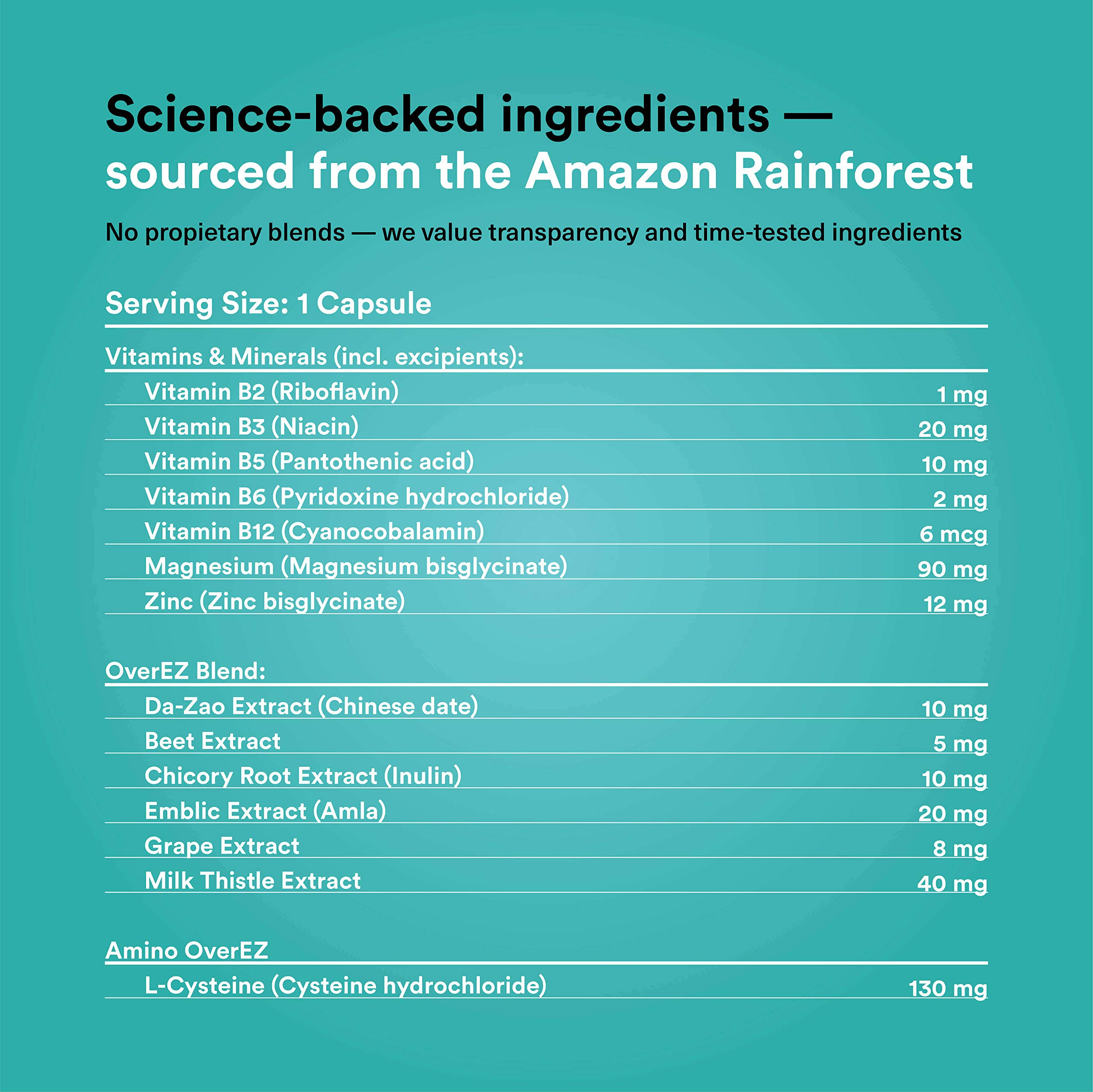 Over EZ, 1 Pill Prevents 1 Hangover, Hangover Helper and Hangover