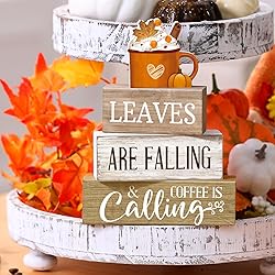 Lineshading 4 Pcs Fall Decorations for Home