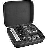 Case Compatible with Philips for Norelco Multigroom Series 7000 5000 Men's Grooming Kit with Trimmer MG7750/49 MG7910/49 MG9510/60. Storage Holder for Attachment Trimmers (Box Only) -Black Inner