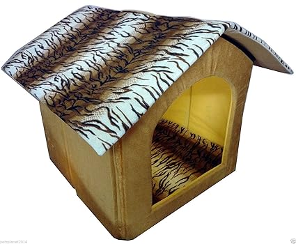 Ocean Wave Petsplanet High Quality Fabric Dog House Hut Shape For Medium Size Dogs ( Color Option Only On Availability )