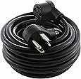 AC WORKS NEMA 14-30 4 Prong Dryer STW 10/4 30A 250Volt Anti-Weather Heavy Duty Thick Extension Cord (10FT)