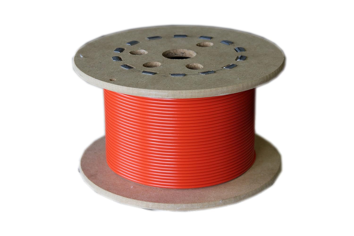 Loos Galvanized Steel Wire Rope, Vinyl Coated, 7x7 Strand Core, Orange