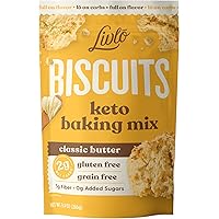 Livlo Keto Biscuit & Bread Mix - Low Carb & Gluten Free Baking Mix - 2g Net Carbs - Fast, Easy and Delicious Keto…
