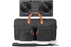 OUKNAK Protector Bag Storage Case, Tote Bag for Pioneer DJ DDJ-FLX6, Travel Carrying Case for Pioneer DJ DDJ-FLX6-GT or DDJ-800, Compact DJ Controller Padded Carry Case