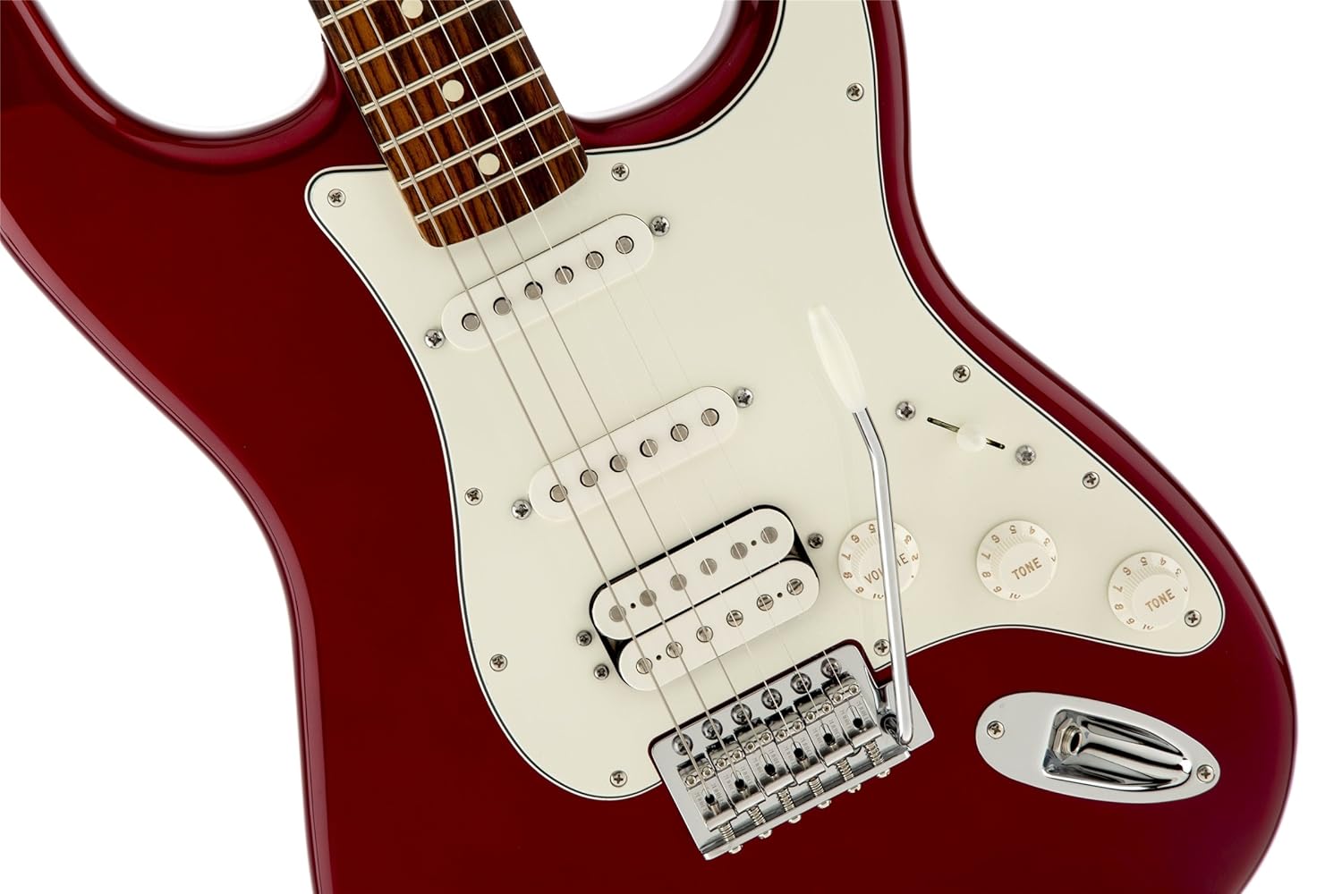 Amazon.com: Fender Standard Stratocaster Electric Guitar - HSS - Rosewood  Fingerboard, Candy Apple Red: Musical Instruments