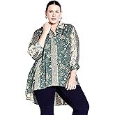 AVENUE Women's Plus Size Blouse Athena PRT