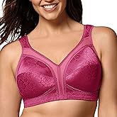Playtex Women's Wireless Bra, 18 Hour Plus-Size Bras Available, Full Coverage, Smoothing, 4693, Single or 2-Pack
