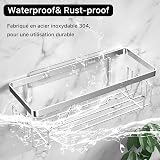 KEGII Shower Caddy Organizer 3 Pack Stainless Steel No Drilling Adhesive view 3