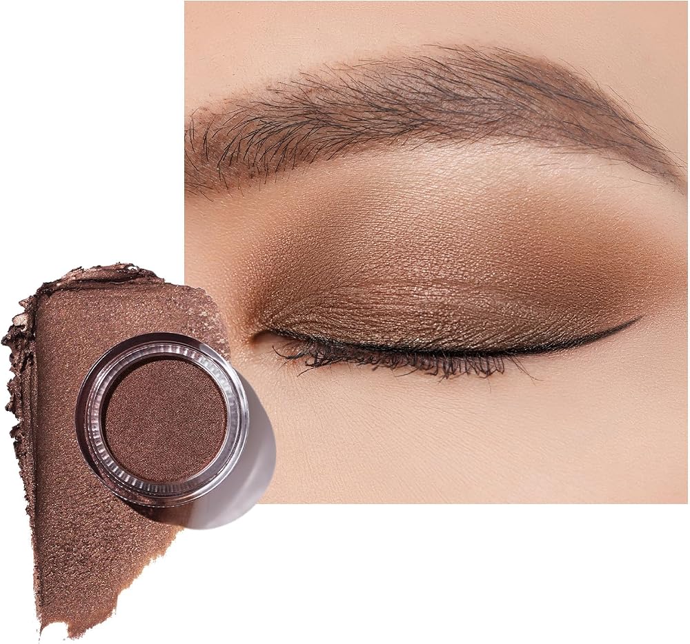 Oulac Shimmer Eyeshadow Bronze Pearl Finish Longlasting Waterproof Vegan 6g P01
